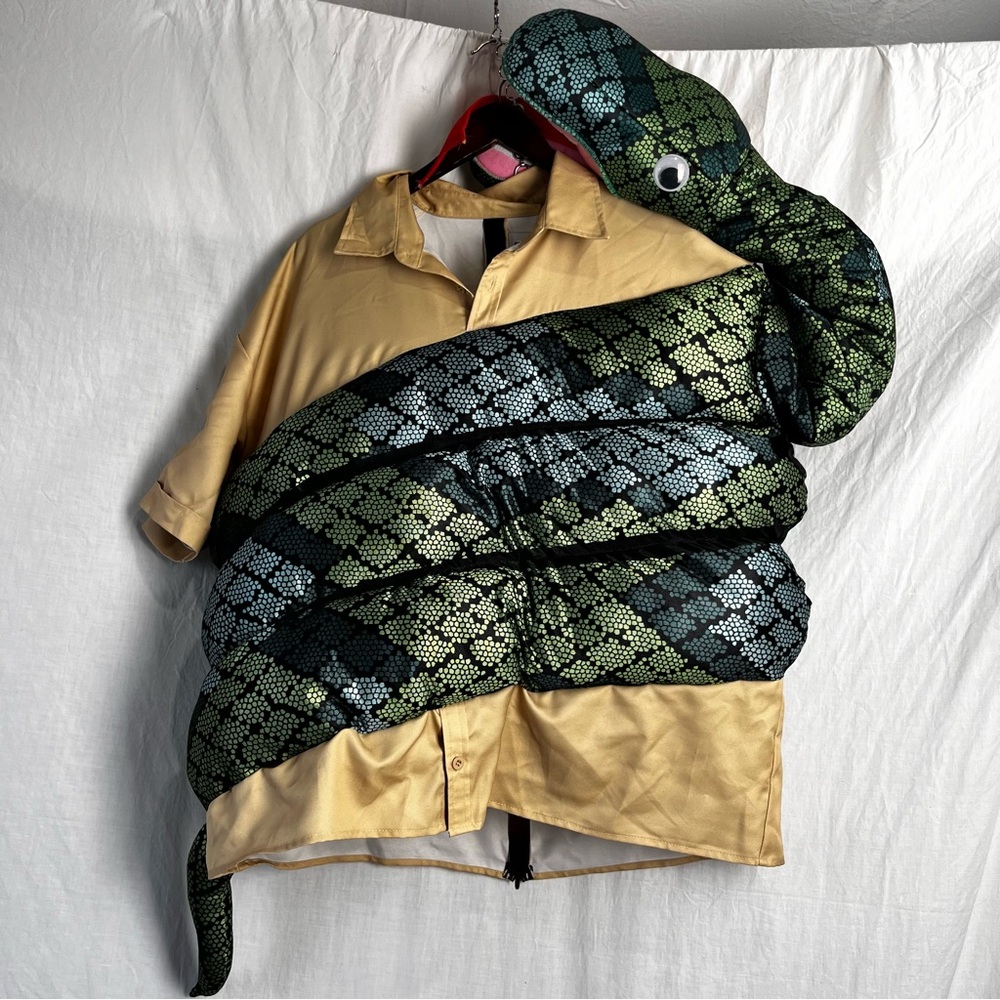Tipsy Elves Funny Zoo Keeper Boa Constrictor Costume With Snake Arm Puppet XL - Picture 16 of 16